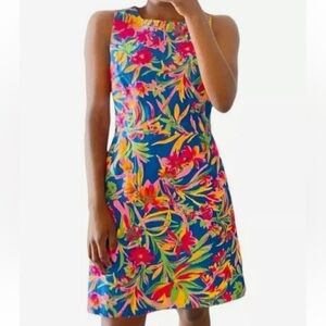 J Crew Tropical Floral Shift Dress Sz 0